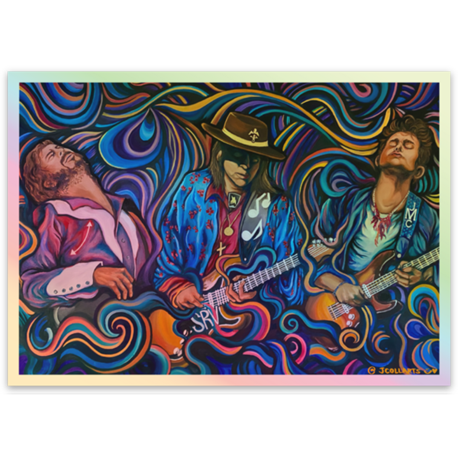 "Guitar Heroes" Sticker