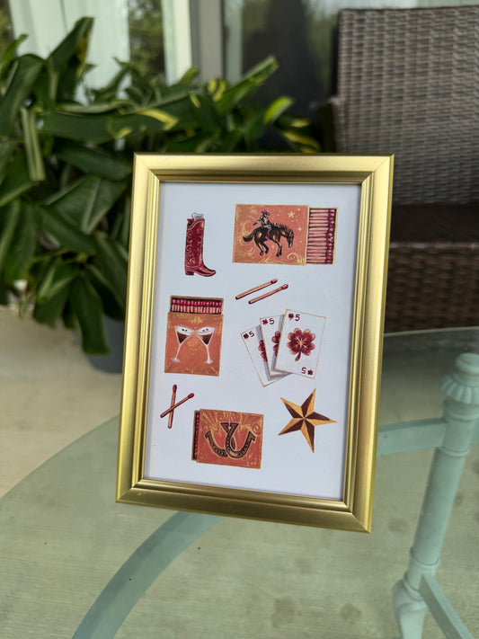 "Lucky Cowgirl" Print