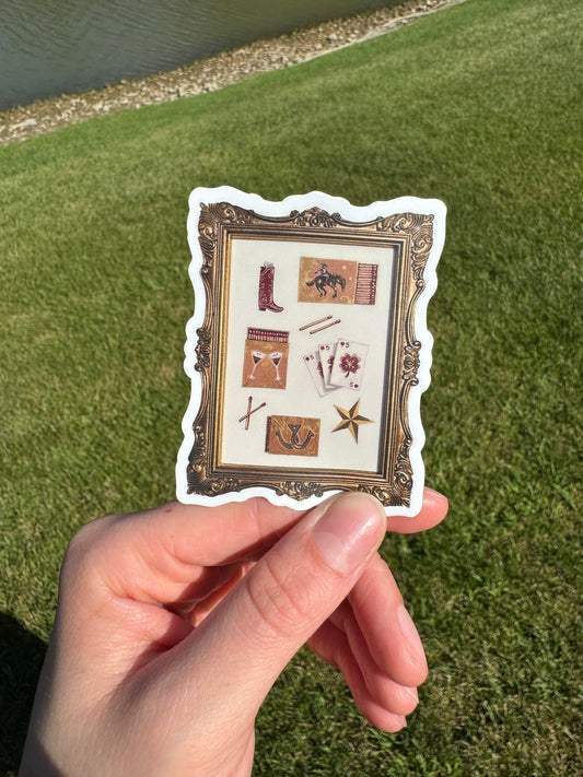 "Lucky Cowgirl" Sticker