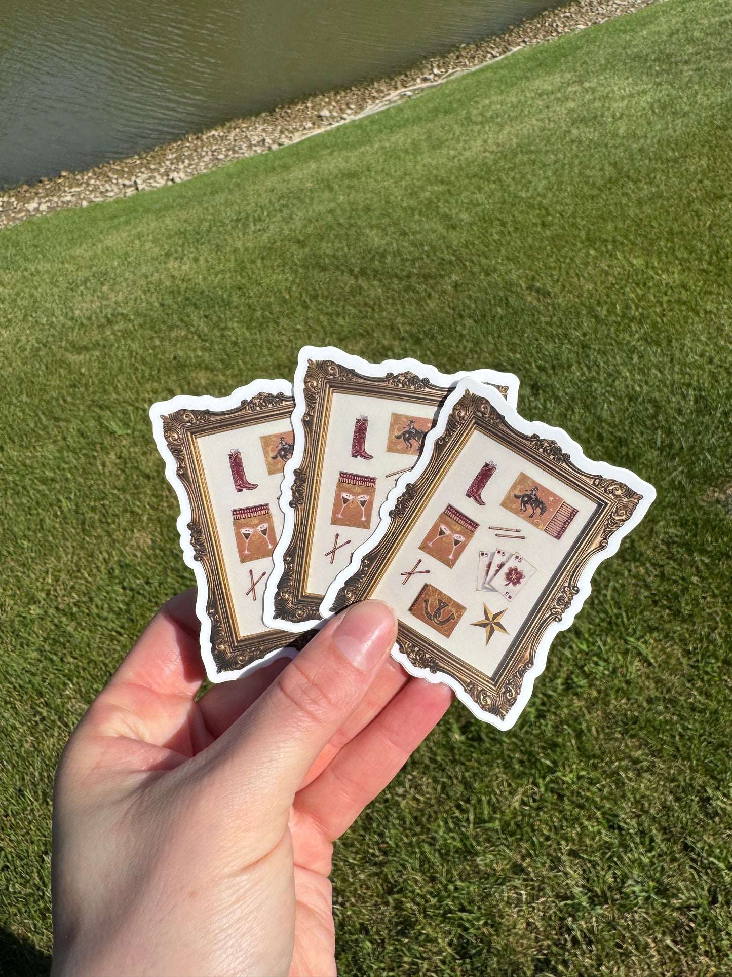 "Lucky Cowgirl" Sticker