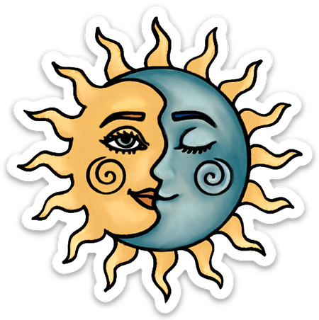 Sun & Moon Sticker